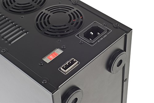 SilverStone SST-TS431S – Mini SAS Externes Festplatten-Gehäuse für 4 x 3,5″ SAS/SATA-HDDs oder SSDs mit integriertem Netzteil und 2 x 60 mm-Lüftern, schwarz - 11