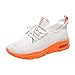 Produktbild Saihui Sneakers Damen Netz Gym Atmungsaktiv Schuhe Strick Laufschuhe Trainer Sneake Sportschuhe Rutschfeste Straßenlaufschuhe (EU:36, Weiß)