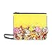Produktbild WYYWCY Süße bunte und abwechslungsreiche Süßigkeiten Muster benutzerdefinierte hochwertige Nylon dünne Clutch Crossbody Tasche Umhängetasche
