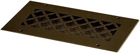 SteelCrest BTU10 X 4RORBH Bronze Series Designer Wall/Ceiling Vent Cover, with Mounting Screws, Oil Rubbed Bronze