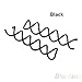 Haobase 10pcs Spiral Spin Screw Pin Hair Clip Twist Barrette Black