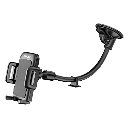 Porta Auto Mpow Porta Cellulare Auto Universale Lungo Braccio Parabrezza Cruscotto del Supporto Cellulare di Montaggio Auto con Facile Tocco e Base Antiscivolo per 4.0-6.0 Pollici Smartphones