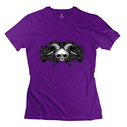 Nana-Custom Tees - Camiseta - para mujer Negro morado L
