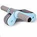 Produktbild AB Roller Rad Dreiecksstütze Bauch Roller Core Bauch Trainer Workout Fitness Trainingsgerät mit Knie Pad für Körper Fitness Krafttraining Yoga Gym, blau