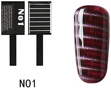 Magic 3D Magnet Magnetic Stick for Cat Eye Gel Polish UV LED Nail Art Manicure Varnish Essential Tool for Cat eye nail Gel Polish 9 Different Styles Available from ONE1X® (Number 1)