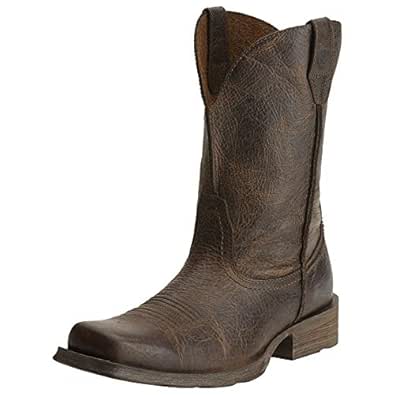 ariat men's rambler wide square toe western cowboy boot