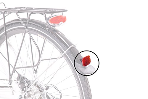 Schutzblech Reflektor Rück Strahler Heck Katzenauge Fahrrad Sicherheit ROT