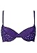 Produktbild Damen Bügel BH in Gr 75 E cup Lila Polster Strass Design