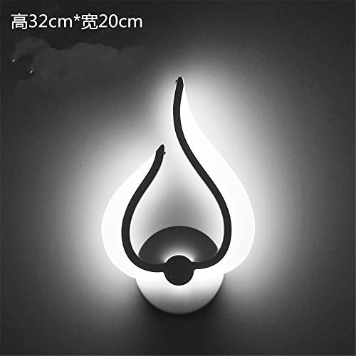 FIONADAN Simplethe Ledthe Main Wall Lamp Bedroom Bedside Lamp Modern Minimalist Hallways Hyun Off Of A Tv Wall Lampd. It White