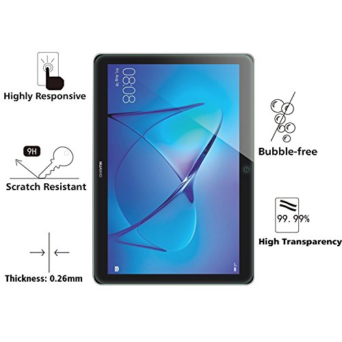 Huawei MediaPad T3 10.0 Tablet-PC Displayschutzfolie, IVSO Hohe Qualität Glas Explosionsgeschützte Display Schutz Folie -mit ultra-Stärke, ultra-klare Transparenz für Huawei MediaPad T3 10.0 Tablet-PC - 4