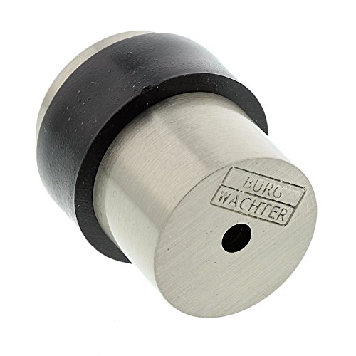 BURG-WÄCHTER Boden-Türstopper, Höhe: 41 mm, Durchmesser: 30 mm, Inkl. Befestigungsmaterial, TSB 2230 Ni SB, Edelstahl-Optik - 2