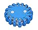 Price comparison product image Road Flare Flashing Beacon Light,Emergency Signal Warning LED Light with Magnetic Base (Blue)