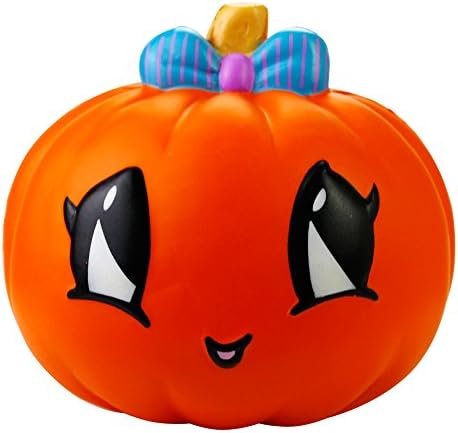 Allescool Squishy Toy Slow Rebound PU Pumpkin,11*7cm Soft Slow Rebound Decompression Toys