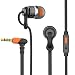Produktbild Maxrock (TM) flach Kabel Metall Kopfhörer mit Mikrofon für Handys (orange)