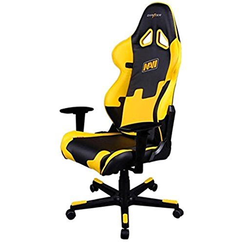 DXRacer - Silla Gaming re21 Negro y Amarillo