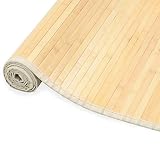Con respaldo antideslizante vidaXL Alfombra de Bambú 120x180cm Natural Decoración de Interior Casa Hogar