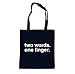 Produktbild Two Words. One Finger Bag Black