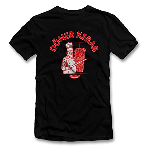 shirtground Doener Kebap T-Shirt Schwarz-Black S