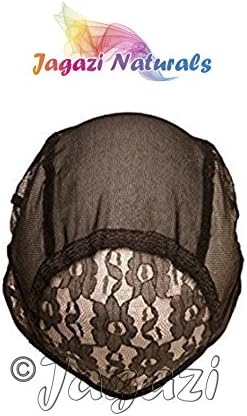 101PEANUTSExtra Large No Part BLACK Weaving Cap. Wig Cap. Adjustable Strap. Stretchy. Custom made