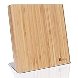 HANDGEFERTIGTES BAMBUSHOLZ - ELEGANT & DEZENT: Unser magnetischer Messerblock ist nicht nur super funktional und praktisch, sondern hat auch ein ansprechendes Design, das selbst ohne Messer so gut wie in jede Küche passt. Freuen Sie sich über ein neues Accessoire, das zu allen Arbeitsflächen und Küchenmustern passt. Unser Bambus weißt für jeden Messerblock eine individuelle Maserung auf - somit ist jeder Messerblock ein Unikat