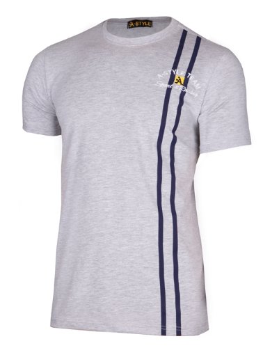 Preisvergleich Produktbild A-Style T-Shirt Stripes, Grau, XXL