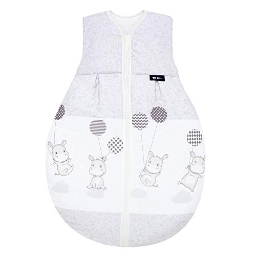 Preisvergleich Produktbild Alvi Kugelschlafsack - Schlafsack Thermo Hippo silber 90 cm