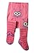 Weri Spezials Baby-Unisex ABS Terry Sole Anti Non Slip Rabbit Tights 12-18 Months Rose