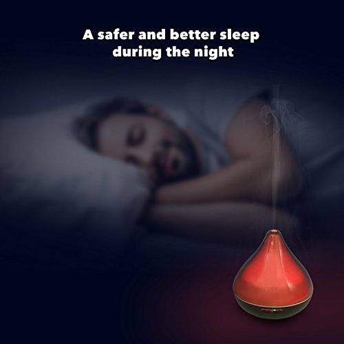 Makimoo MH03 Ätherisches Öl Diffusor 300ml Ultraschall Aroma Diffusor, Zeitsteuerung Lichtsteuerung Schwarz (EU Plug) - 6