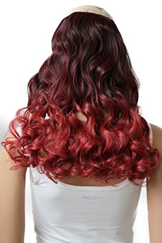 PRETTYSHOP 70cm oder 55cm Clip In Extensions Halbperücke Haarverlängerung Haarverdichtung Haarteil hitzebeständig wie Echthaar div. Farben