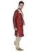 JBN Creation Men Maroon Silk Sherwani with Hand Embroidery RS.1999.00