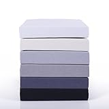 Classic Kinder Jersey Spannbettlaken 2er Sparset – 100% Baumwolle Spannbetttuch nach Ökotex 100, Weiss 60×120 – 70×140 cm, Komfort Qualität in 38 Farben & 10 Größen - 4