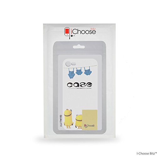 iCHOOSE iPhone 6S Caso   Minions Dibujos Animados Cubierta de Gel para Apple iPhone 6s 6   Protector de Pantalla y Pa  o   Lavado