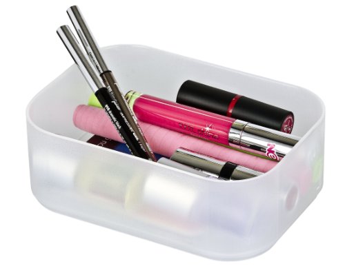 WENKO 20999100 Organizer Ice Cube S Weiß – stapelbar, Kunststoff – Polypropylen, 15.5 x 7 x 11.5 cm, Weiß - 8