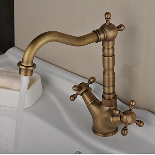 Gran Compra para Envejecido Grifo de Cocina Vš¢lvula Cerš¢mica Cobre
Latš®n Antiguo con un Agujero Doble Manijas Bimando Rotativo Grifo en
Amazon