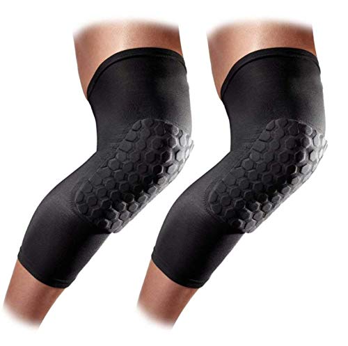 WeieW Elegante Accesorios para el hogar 1 para Baloncesto Rodillera Leg Sleeve Crash Proof Rodilleras Sport knieorthese actívate para Hombres y Mujeres (Color: Black, tamaño: XL)