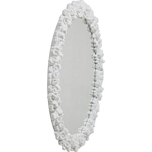 Kare 81144 Spiegel Fiorellino Möbel, Plastik, weiß, 5 x 74 x 94 cm
