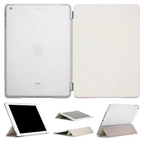 Original Urcover® iPad Air 2 ( 2014 Version - 6.Generation) Smart Cover Case Etui Schutz Hülle mit Sleep/Wake & Ständer Funktion inkl. Displayschutzfolie und weiteres Zubehör - Weiss