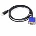Produktbild Welove HDMI Gold Male To VGA HD-15 Male 15Pin Adapter Cable 6FT 1.8M 1080P