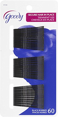 Goody Bobby Pins, Black, 60Pcs