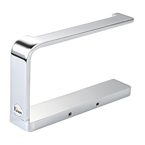 Fuloon Toilettenpapierhalter Badezimmer Papierhalter Chrom-Finish Wandmontierte Toilet Paper Holder Toilettenpapierrollenhalter - 3
