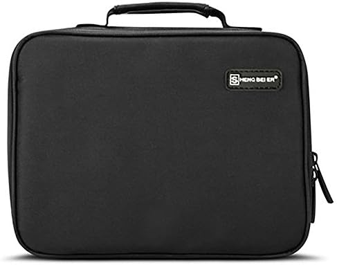 LiDCH Electronics Organizer Bag, Portable Travel Gear Electronics Accessories Storage Carrying Case, Hard Drive Case for Various USB, Phone, Cable, Power Bank, Charger, Black