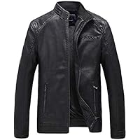 Men's Coats Jackets,Men's Autumn Winter Casual Fashion Pure Color Patchwork Jacket Zipper Outwear Coat (L, BLACK)