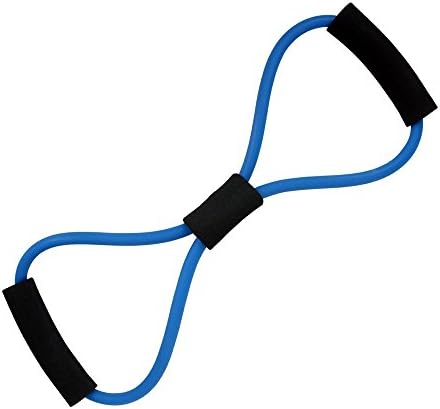 Tailcas® 8 Shape Strength Training Resistance Band Foam Handles Exercise Cords Tubes Rope Chest Pull Expand for Fitness Yoga Exercise