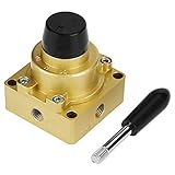 Dieses Handhebelventil reguliert, lenkt oder steuert den Luftstrom, indem es verschiedene Durchgänge öffnet, schließt oder teilweise blockiert