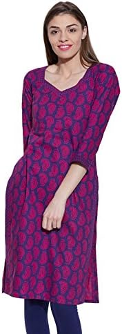 Women Cotton Indian Kurti Tunic Top Long Ethnic Blouse Kurta Gift for Her