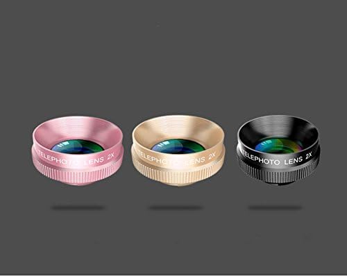LIJINN Camera Mobile HD Twice-Fold Lens Multilayer Plating Membrane Professional Macro Optical Glass Lenses 26.5*16Mm Smartphones Universal,Gold