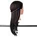 LuckyFine 100% Real Human Hair Salon Hairdressing Training Head Practice Model With Clamp