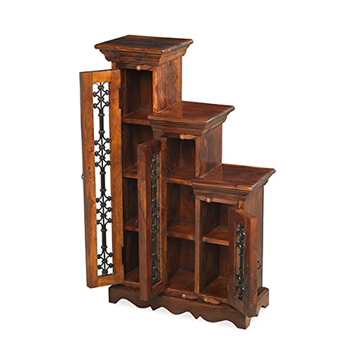 Maharajah Indian Rosewood CD Storage Steps - Small Left Hand Side