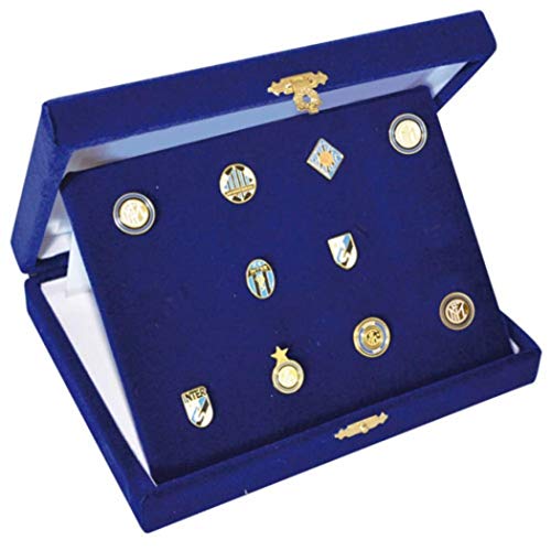 Giemme articoli promozionali - Cofanetto Distintivi Storici Inter Prodotto Ufficiale Idea Regalo Calcio
