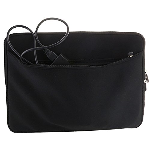 XiRRiX Premium Notebooktasche Neopren Schutzhülle Universal mit Zubehör Fach – Laptoptasche Grösse bis 300×205 mm / 11,6 Zoll (29,5 cm) - 3